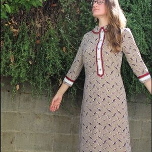 Miss finch boutique midi dress with collar